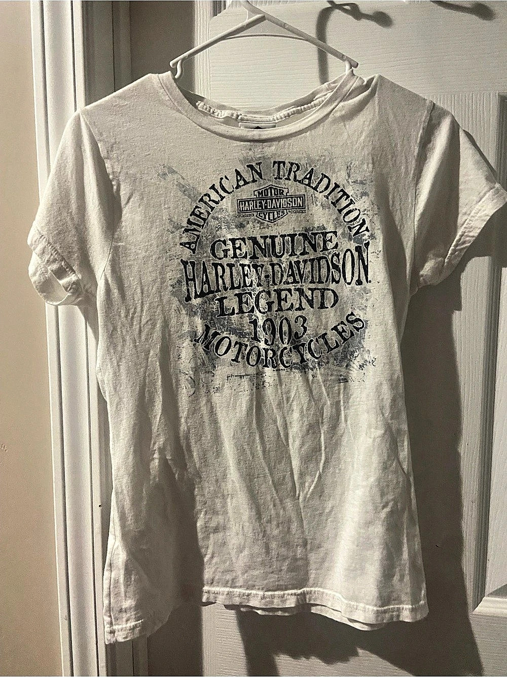 Harley-Davidson Indianapolis Graphic Tee in White Size Small 2013